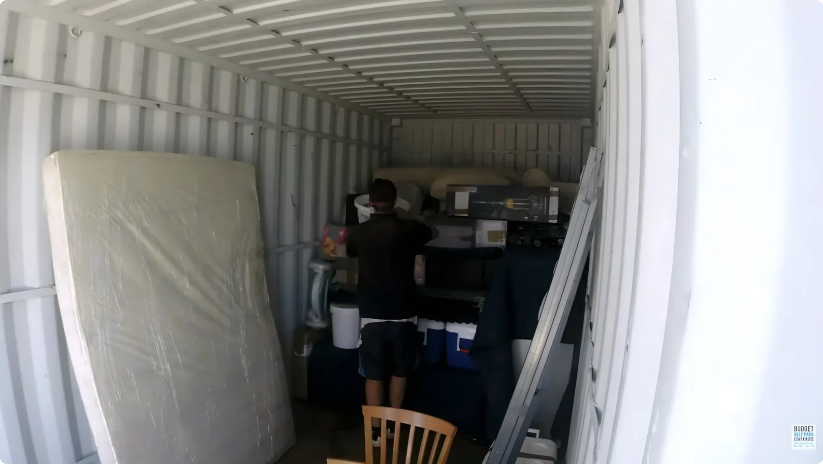Packed household items prepared for careful transport